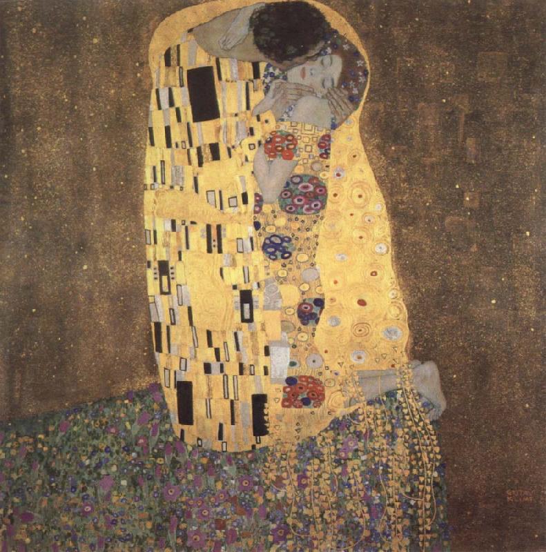 Gustav Klimt the kiss Sweden oil painting art